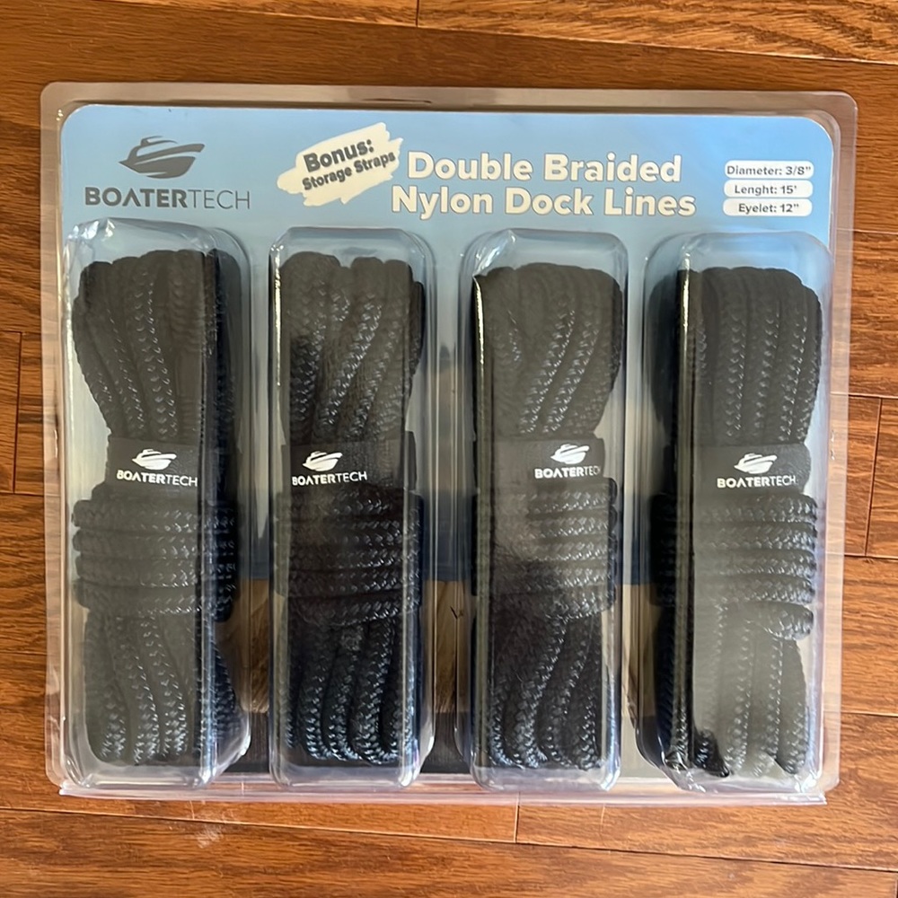 A. Nylon boat dock ropes.
